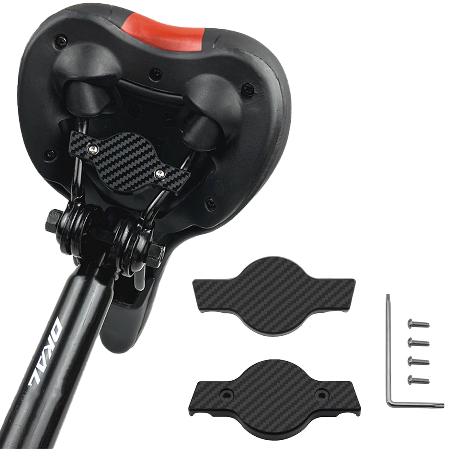 Supporto per bici compatibile con custodia AirTag nascosto sotto il sedile della bicicletta, supporto antifurto per localizzatore GPS Compatibile con Mountain Bike