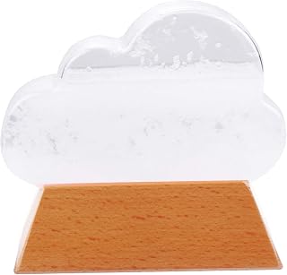 1pc Cloud Storm Glass Wear Forecaster Wear Station Weather Glass Storm Weather Predictor Water Drop Predictor Desktop Decorations White, Station