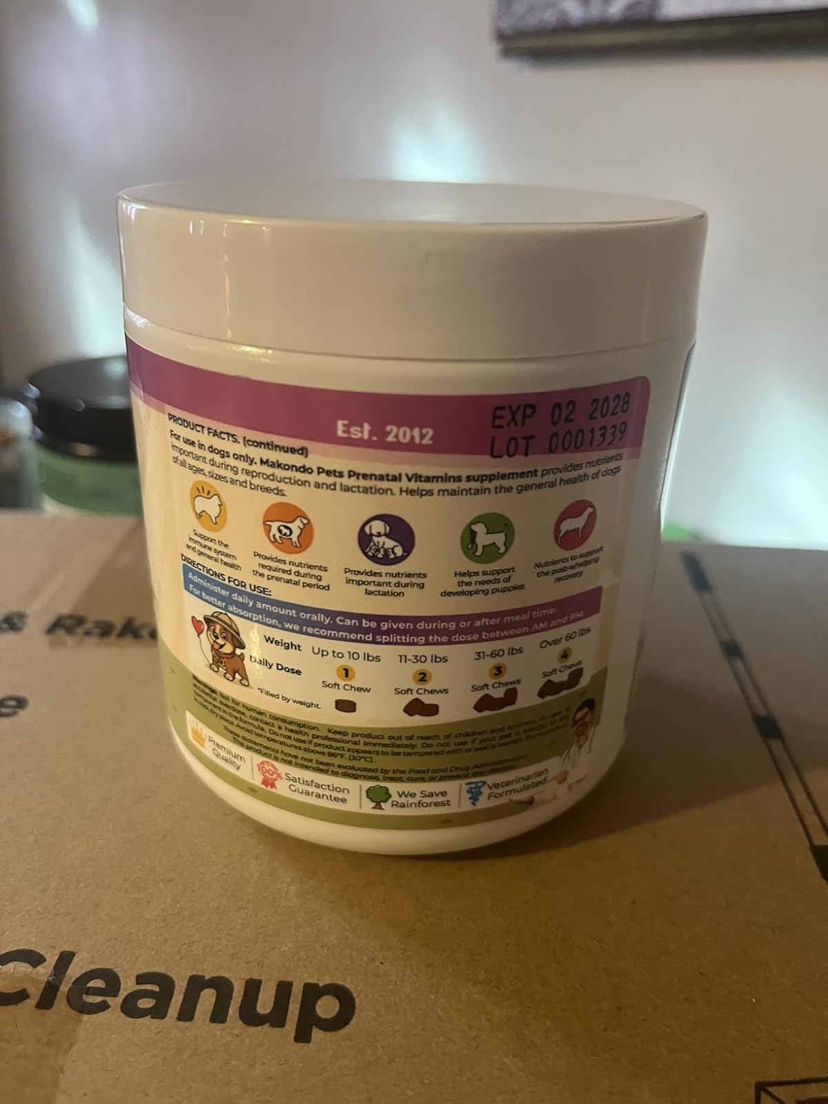 Dog Prenatal Vitamins - 120 Soft Chews