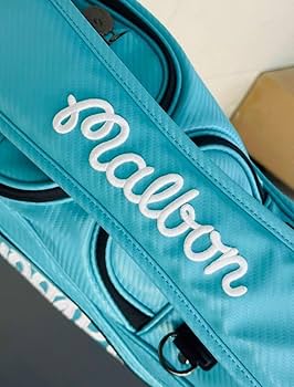 Amazon | マルボンゴルフ キャディバッグ ゴルフ バッグ 水色 | ノー