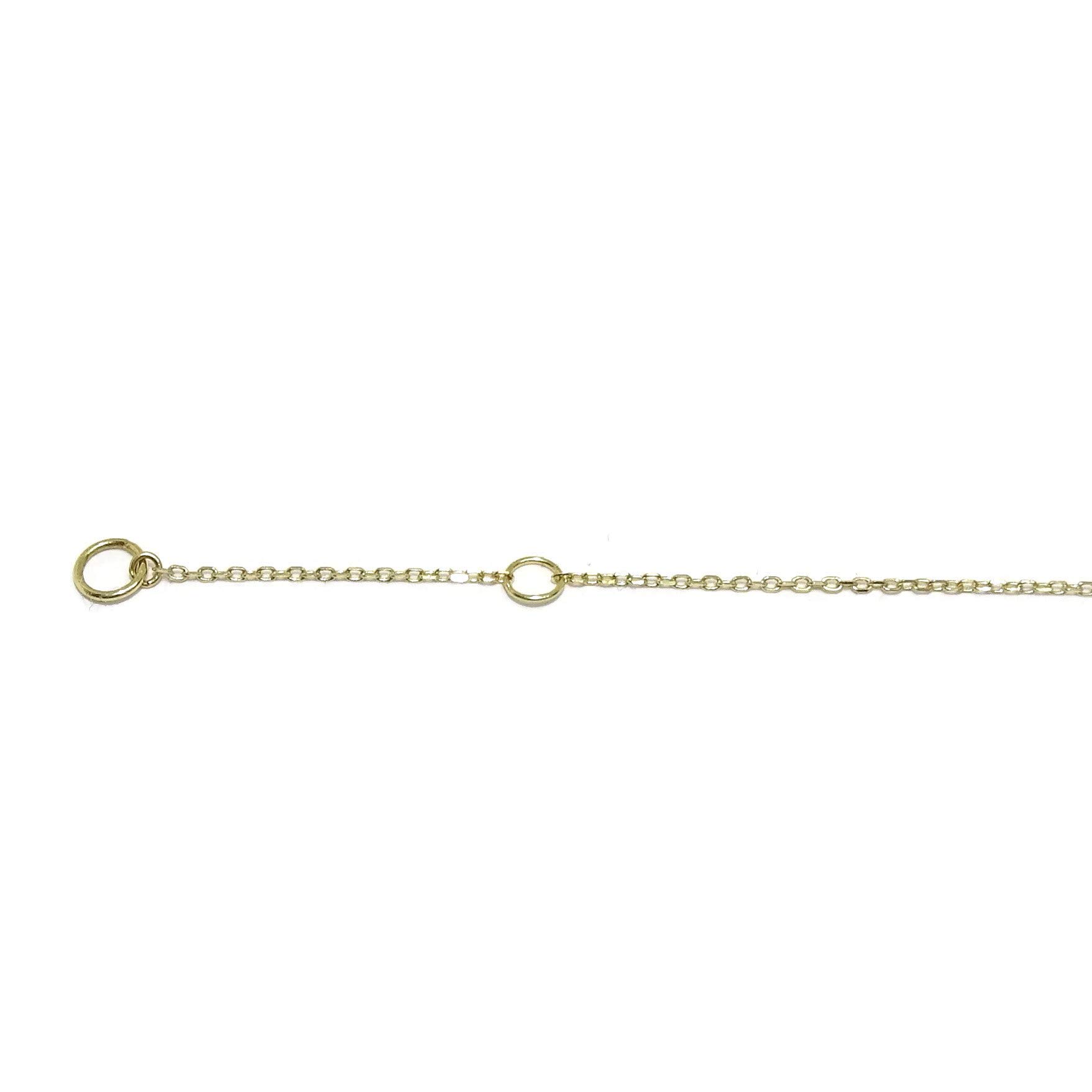 Never Say Never Pulsera de Oro Amarillo con Karma y Mariposa de 19.00cm Que se Puede Poner a 16.00c. Cierre reasa