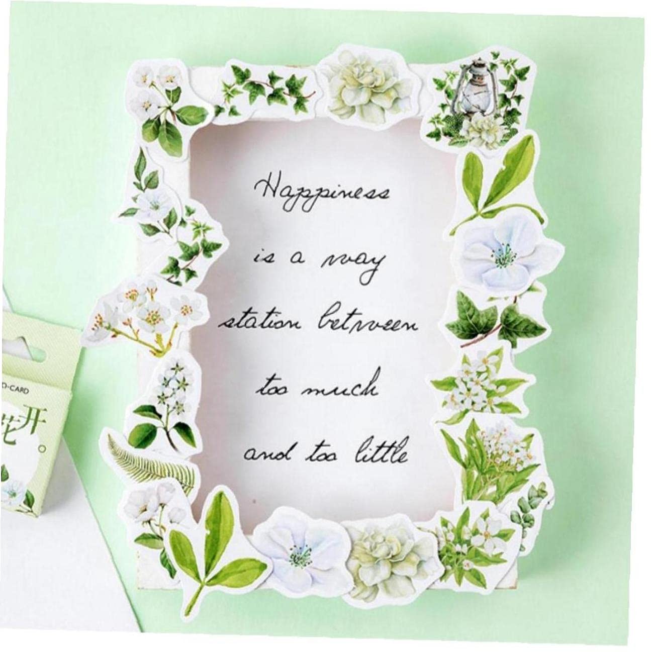 45 Stück Pflanzen & Blumen Aufkleber – Selbstklebend Aus Washi-Papier Für Scrapbooking & Karten