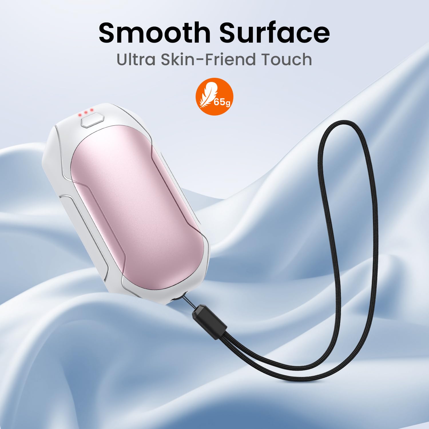 Oplaadbare Verwarmde Handmof – USB, 10W, Snel Opwarmend, Donkerblauw, Perfect Voor Winterbuitensporten Zoals Jagen, Kamperen En Skiën