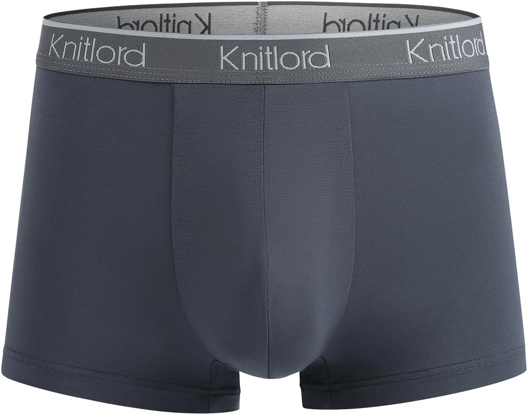 KNITLORD Soft Men's Underwear Micro Modal Breathable Boxer Briefs for Men Multipack, 4 Pack - Image 3
