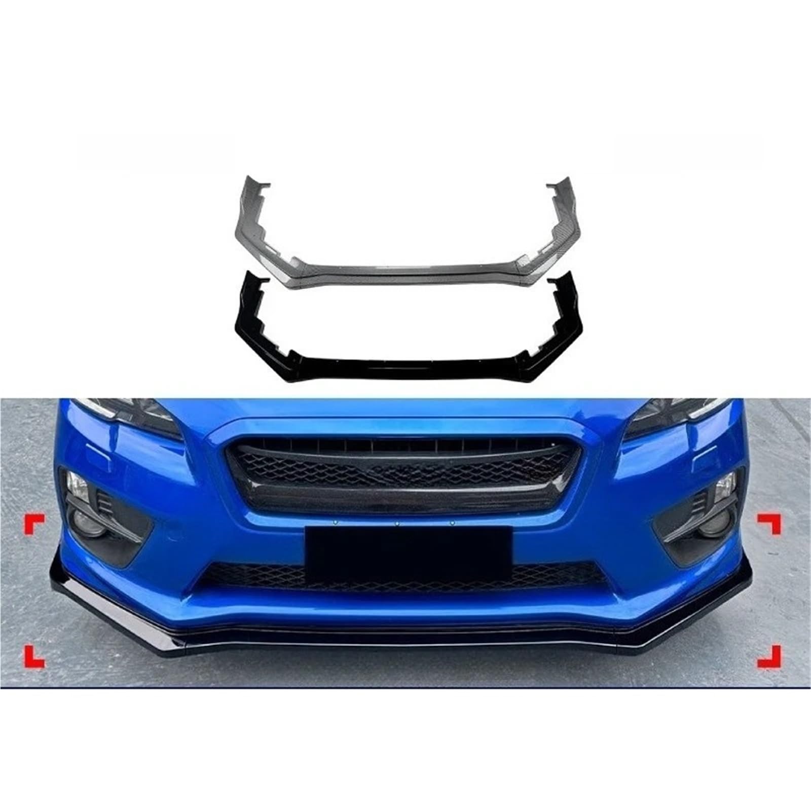 Amazon | 車用フロントスポイラー スバル WRX STI VA 2015 2016 2017