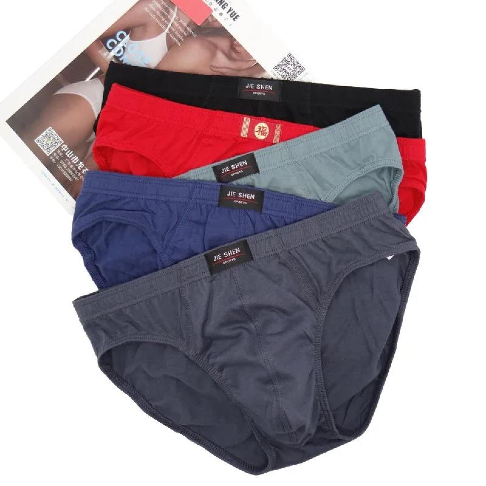 Avfora Boxer Aderenti da Uomo 6 Pezzi Taglie Forti Slip da Uomo Slip A Triangolo Cotone Traspirante 6XL 7XL 8XL,17,3XL