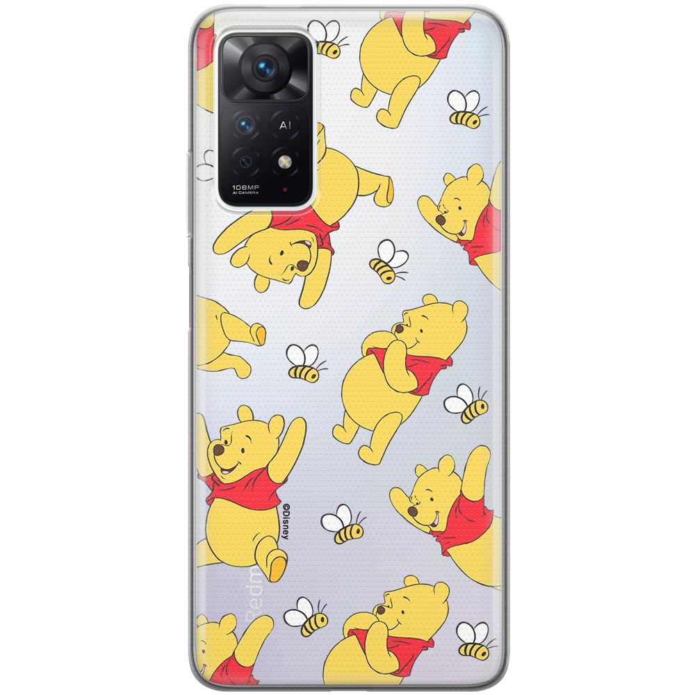 ERT GROUP mobile phone case for Xiaomi REDMI NOTE 11 PRO 5G/ 11 PRO 4G original and officially Licensed Disney pattern Winnie the Pooh & Friends 043, partially transparent