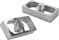 Vista 2 de Bloque de bajada de resorte de hoja de aluminio de 1 pulgada – Universal, versátil para ajuste de altura de manejo, 2.5 pulgadas de ancho x 5