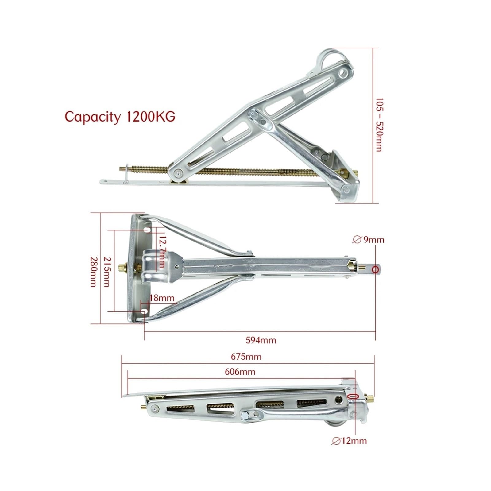 2 Stück RV-Anhänger-Stabilisierungsständer mit 1 Handgriff C-Stil-Wagenheber Caravan-Parkbeine Camping-Stabilisator-Teile-Zubehör Wohnmobil-Fahrzeug