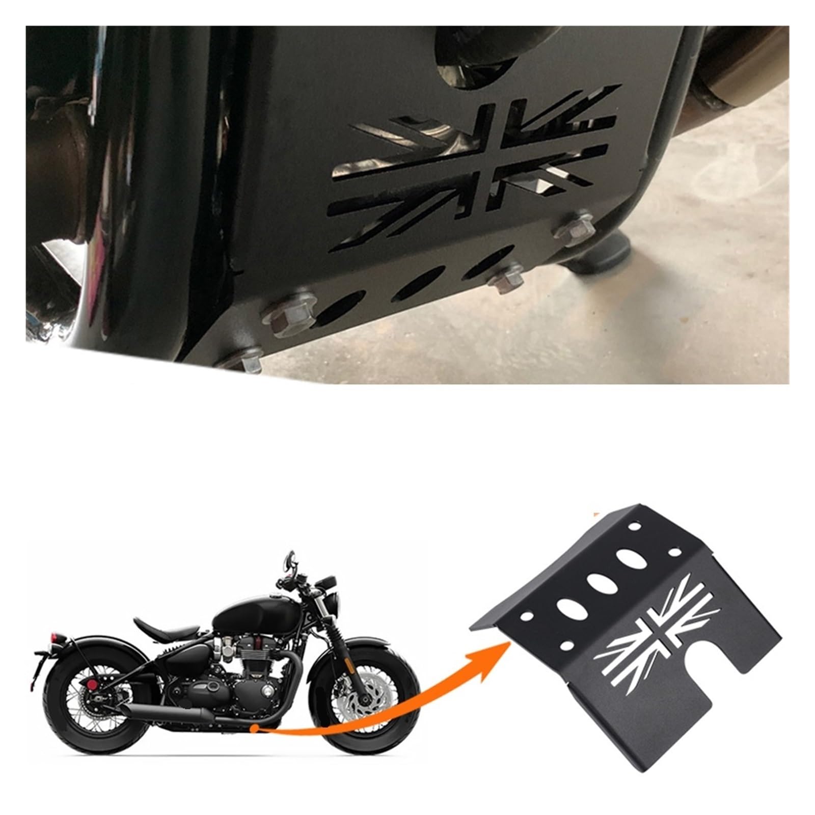 Paracoppa motore moto Per Bonneville Per Bobber Copertura Di Protezione Del Motore Motociclo Telaio Sotto La Piastra Paramotore Accessori Per Della Pancia