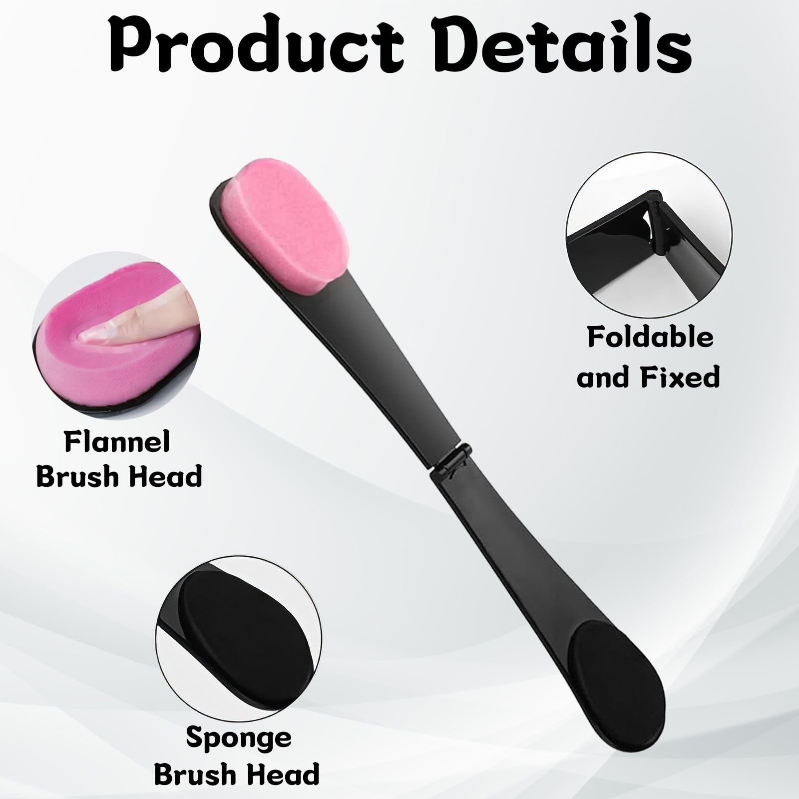 2Pcs Lotion Applicator for Back Back Cream Applicator Long Handle with Foldable Design - Image 3