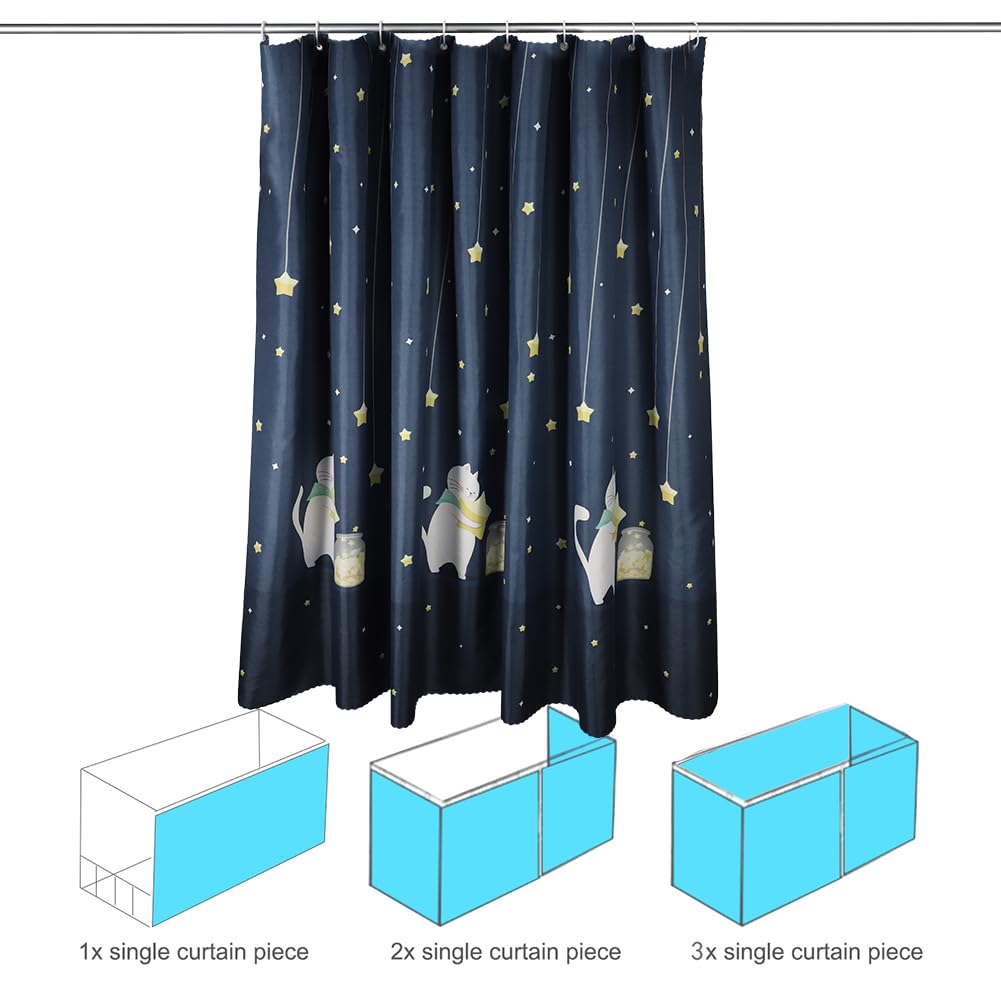 Blackout Bunk Bed Curtains Breathable Dustproof Bed Shading Drapes Lightproof Curtains Student Dormitory Privacy Cover Canopy Shading Cloths Lightproof Bedding Canopy Tent for Single Sleeper