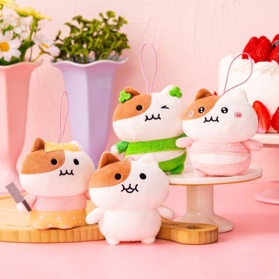 もちにゃみ マスコット 4種セット Amazon.co.jp: 【公式】もち'にゃみ マスコット 全4種 可愛い