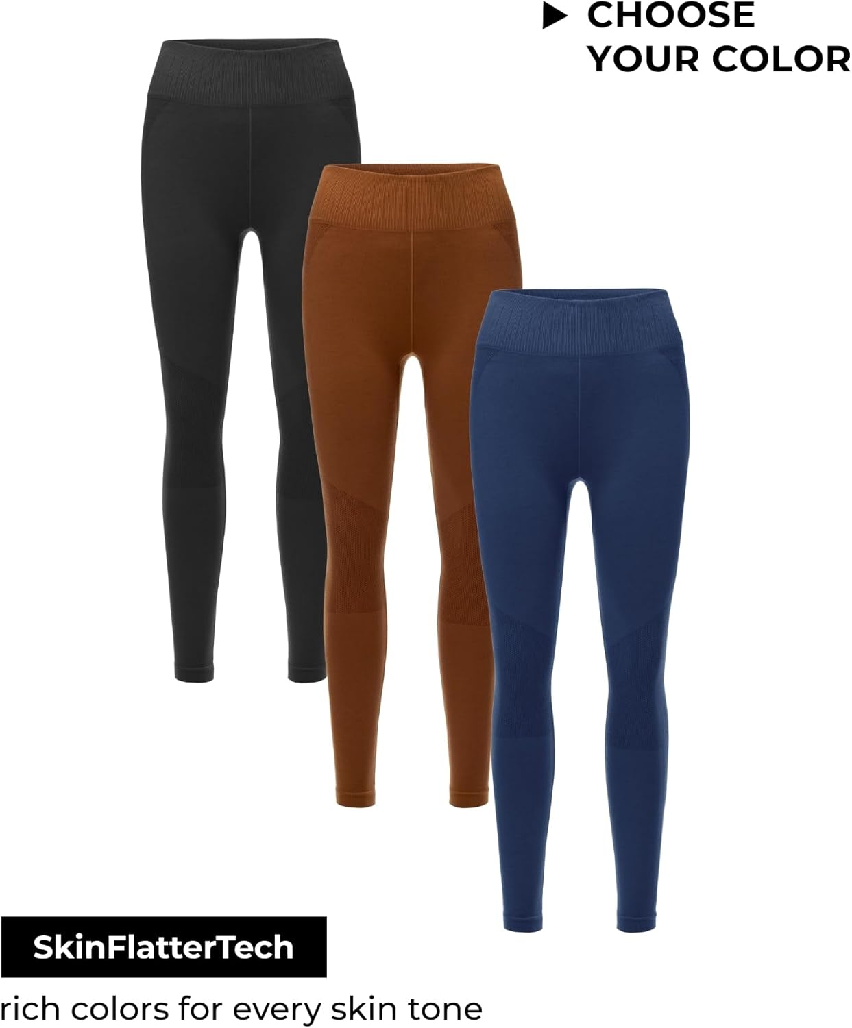 COZYZERO Women’s Seamless Merino Wool Baselayer Leggings – Medium Compression Thermal Tights for Skiing & Snow Sports - Image 8