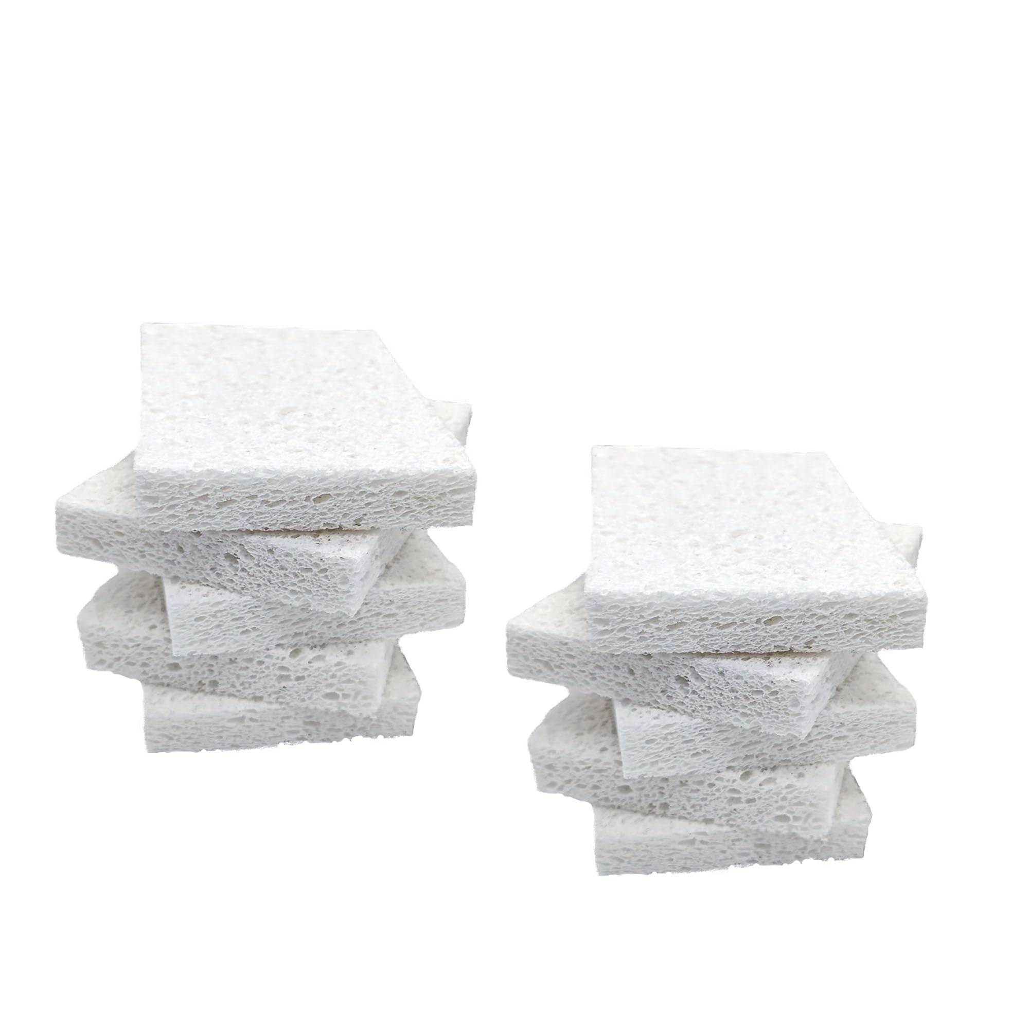 Cellulose Sponges,Heavy Duty Scrub Kitchen Sponge,Compressed Cellulose Sponges for Kitchen,Clean Tough Messes Without Scratching Sponges Kitchen(10Pack, White)