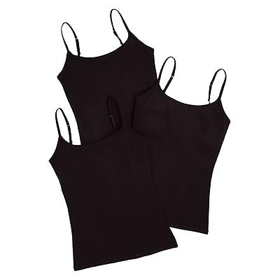 PACT Organic Cotton Shelf Bra Camisole 3 Pack Women