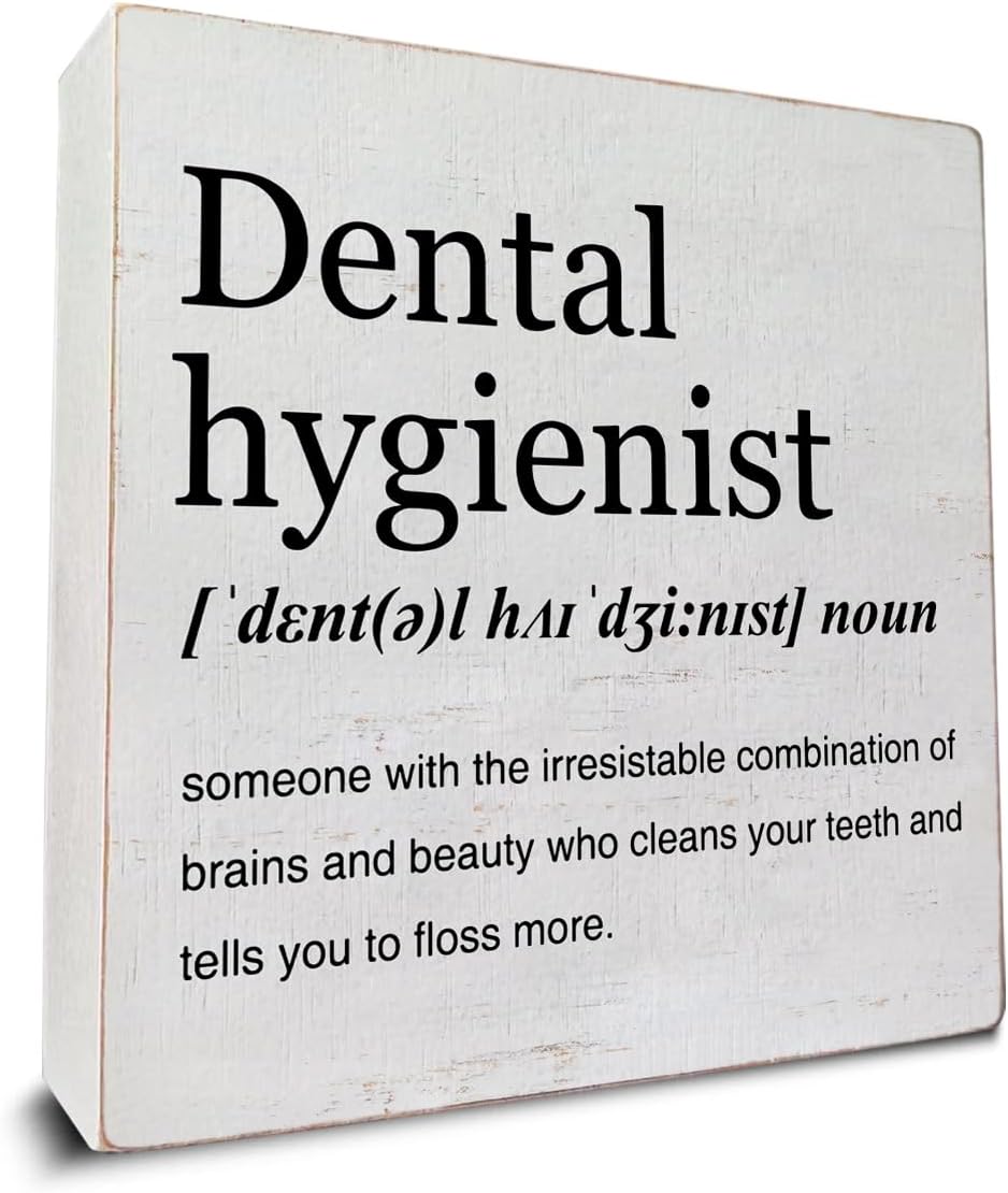 Dental Hygienist Gift Ideas Dental Hygienist Definition Art Wooden Box Sign Dental