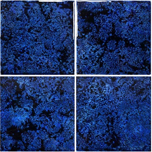 AquaTiles Porcelain Mosaic Tile Sea Blue for Swimming Pool Waterline Tile Shower Bathroom Walls 6" x 6" (11 SQ FT) AquaTiles Porcelain Mosaic Tile Sea Blue for Swimming Pool Waterline Tile Shower Bathroom Walls 6" x 6" (11 SQ FT)