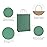 BagDream Gift Bags 10x5x13 25Pcs Kraft Paper Shopping Bags with Handles, for Gifts, Business, Merchandise, Retail, Birthday Party Favor, Green Striped Recycled Paper Sacks