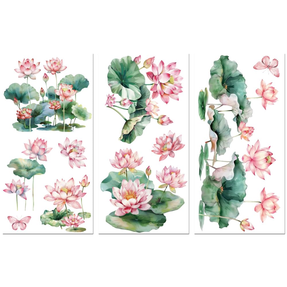 Decals Transfer Foglie 3 Pezzi 15x30cm - UV DTF Impermeabili Per Legno, Vetro - Foto 5