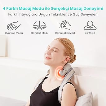 SKG H7 Max Neck & Shoulder Massager, Shiatsu Massage with Human Hand Feeling, Wireless Massage Experience with Relaxing Heat and Red Light