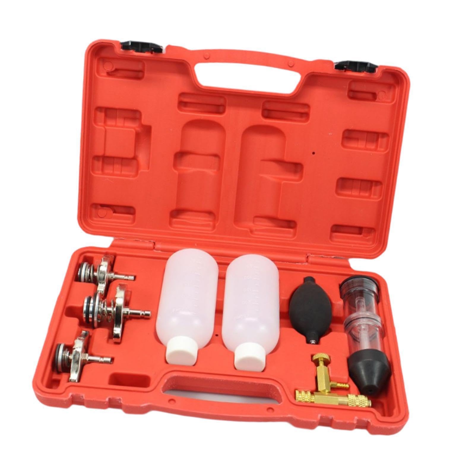 Probador de Juntas de Culata Profesional con Prueba Fugas combustión para Tractores y excavadoras. Equipo portátil detección Fugas fácil Usar. Probador presión y vacío con 3