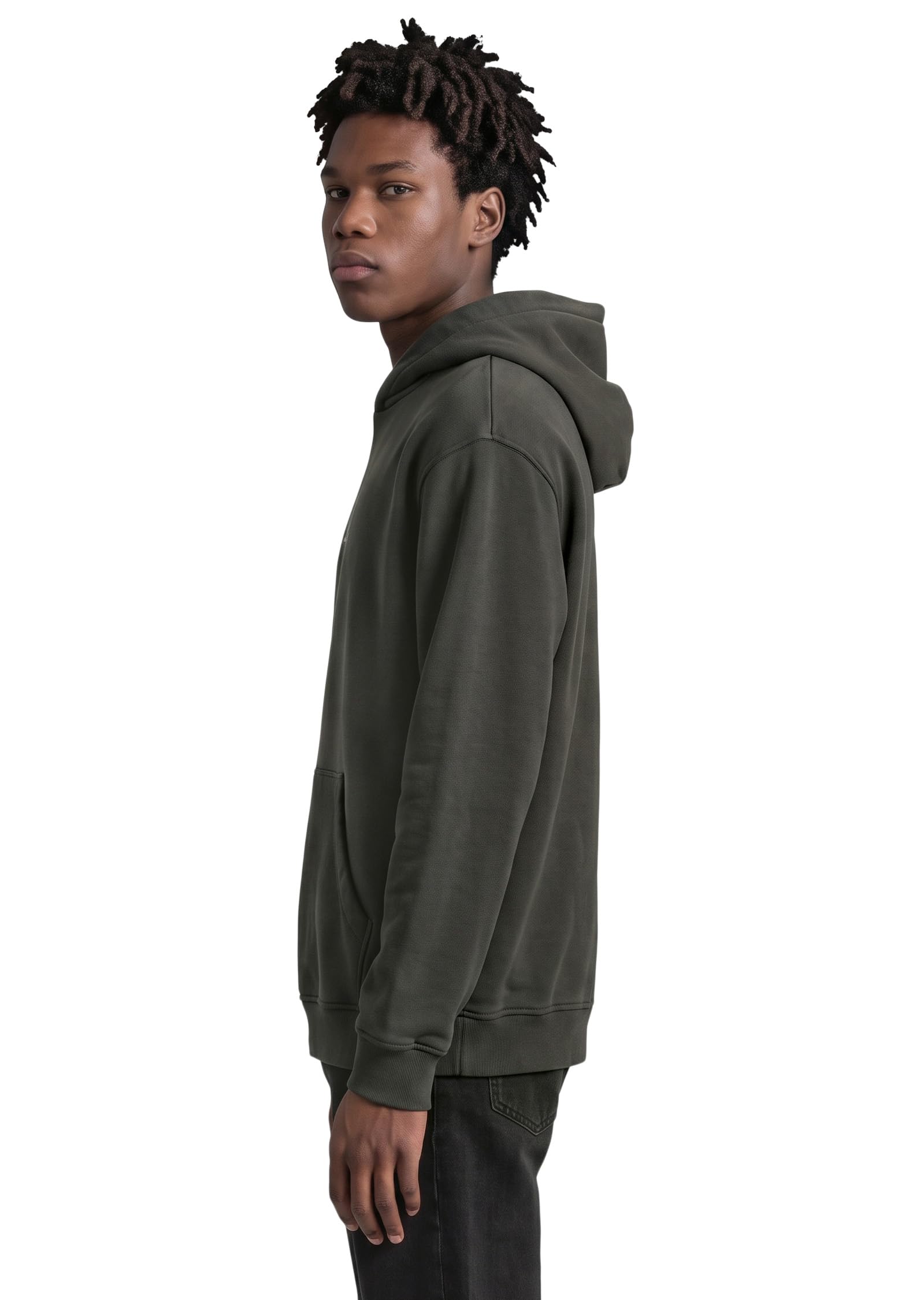 Marc OߴPolo Denim Uomo Felpa con Cappuccio in Cotone bio con Stampa con Logo