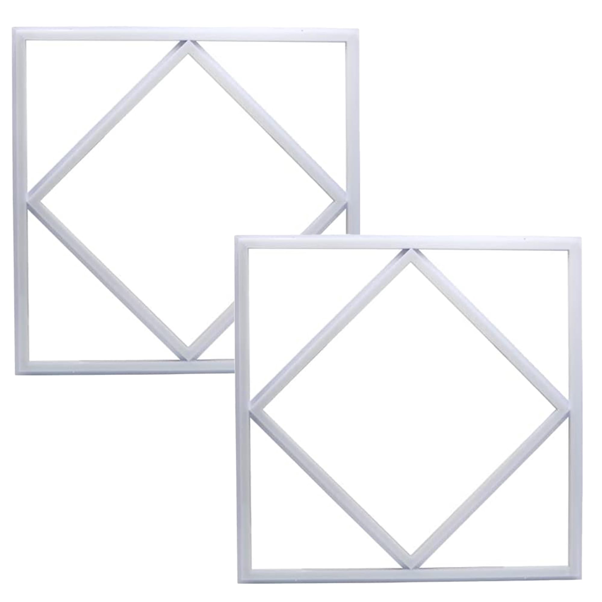 Brightex White (Pack Of 2 Ultra-Bright Led Diamond Panel Lights, 72W 600X600mm, 7200 Lumens, Diamond Square Recessed Ceiling Light, Commercial Lighting For Offices & Workspaces (Cool 7000K)
