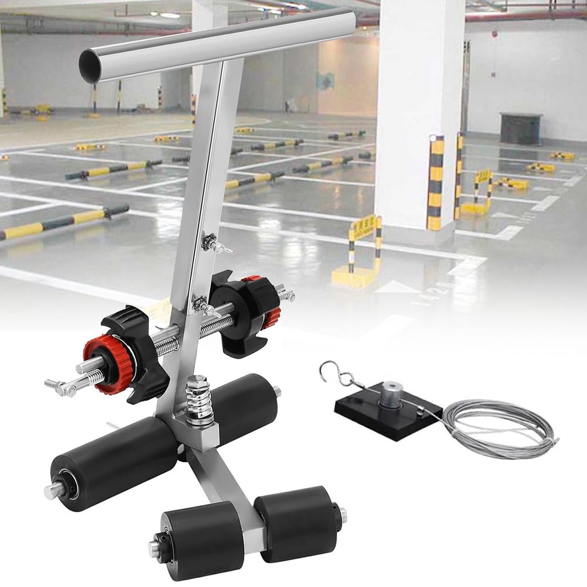 Machine à Tracer des Lignes de Cour, applicateur de Ruban adhésif pour Sol, pour marquages au Sol tels Que carrelage, béton, Asphalte, etc. Vous Pouvez Tracer Les Lignes