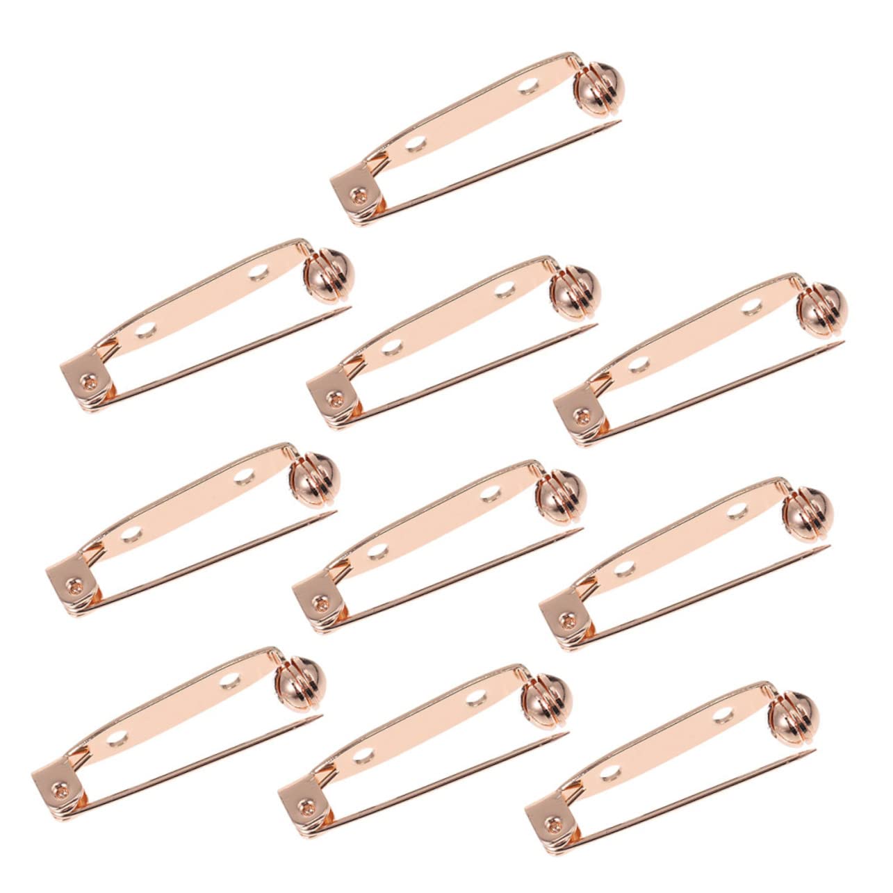 SOIMISS 50piezas Pasadores De Barra Para Broches Sujetadores De Seguridad Para Manualidades y Corsages Accesorios De Joyería