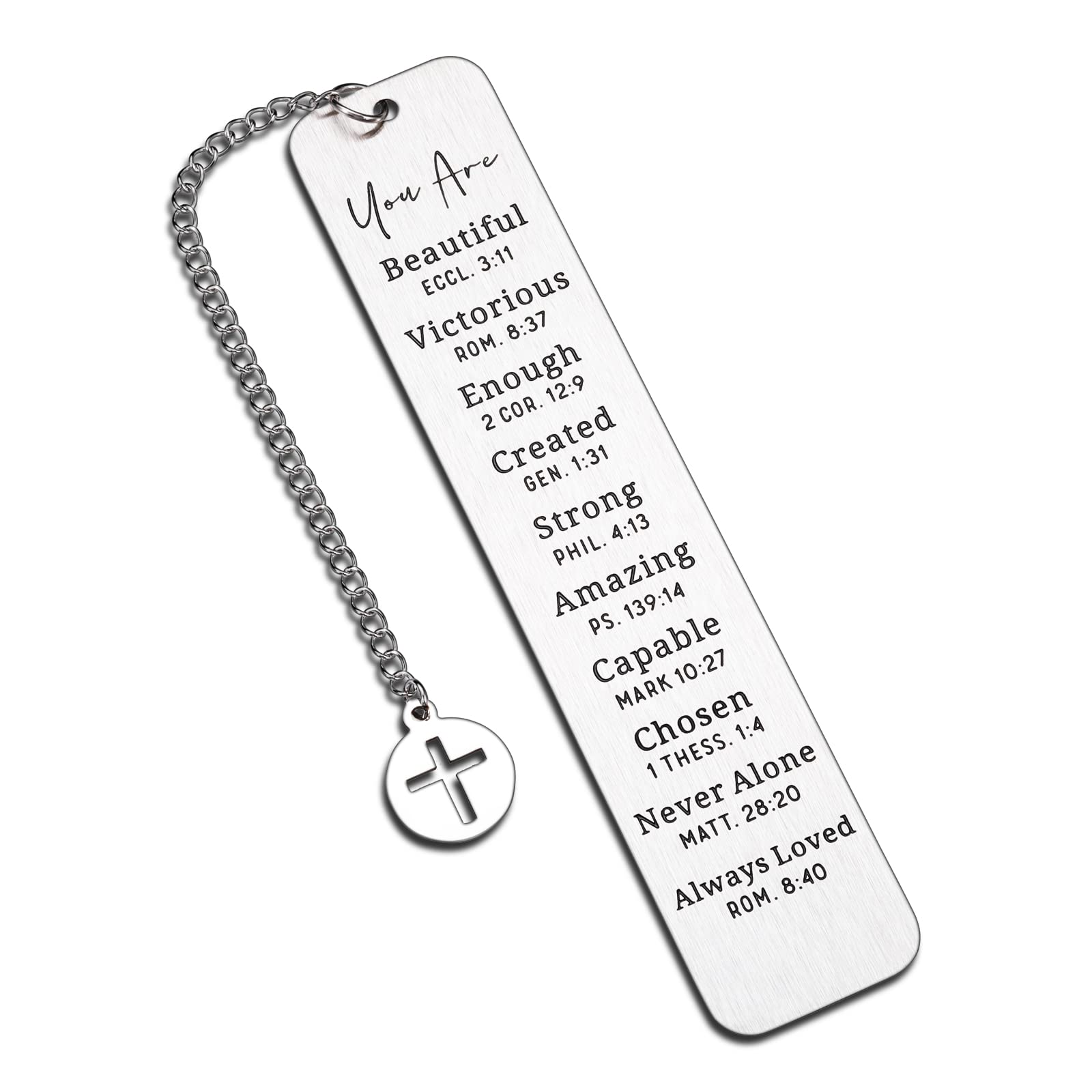 Christen Bookmark Gift for Female Friend Inspirational Bible Verse Bookmark for Women Girl Bookmark Birthday Graduation Gift for Christen Grads Religious Church Gifts Bookmark for Booklover