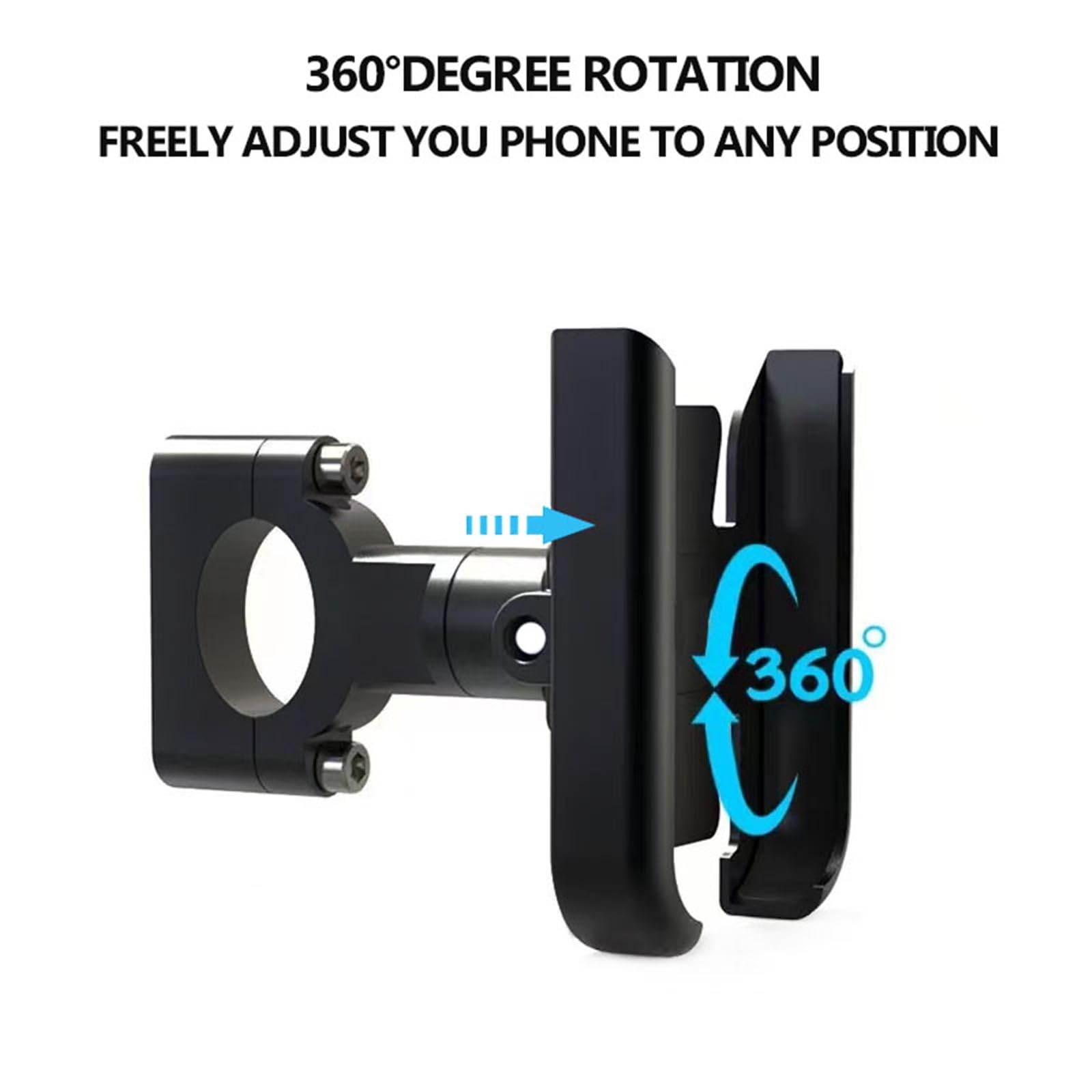 Support De Téléphone Portable/GPS en Aluminium Usiné CNC pour Guidon Moto pour Z250, Z300, Z400, Z500, Z650, Z750, Z800, Z900/RS, Z1000, ER-6N Et Z H2