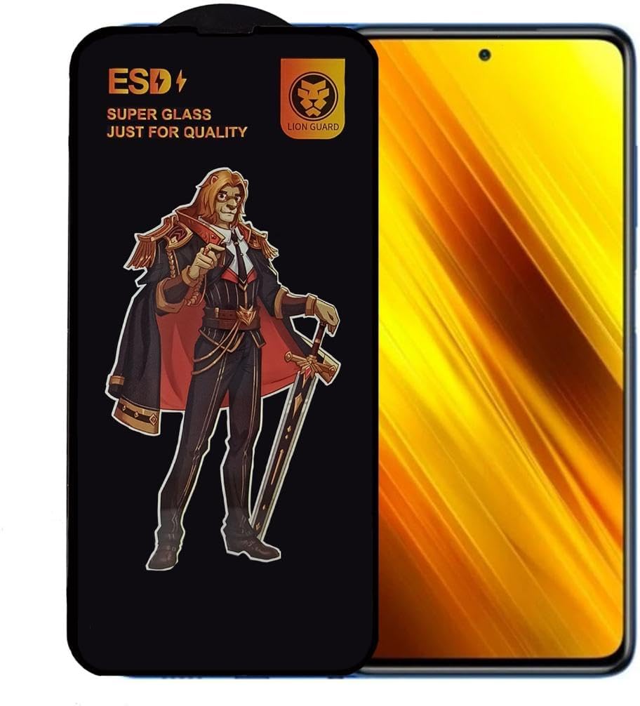 Anti Static Screen Protector Dust Proof Unbreakable Glass Compatible with Bzontech Poco X3 NFC