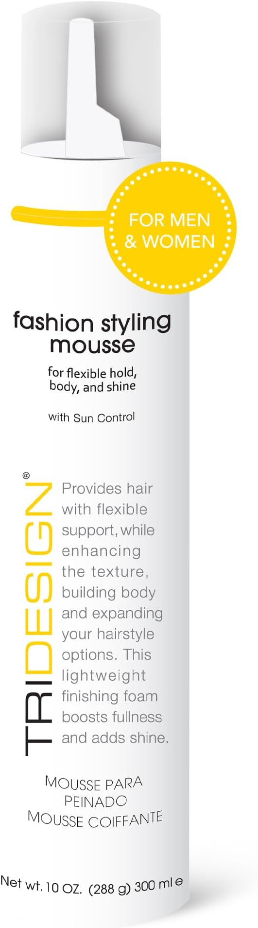 TRIDESIGN Tri Fashion Styling Mousse, 10 Fluid Ounce