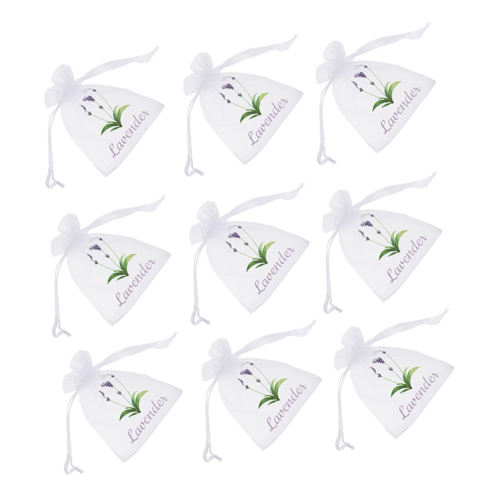 HOOTNEE 20pcs Lavender Sachets Empty Organza Bags Drawstring for Herbs Spices and Closet Freshening Breathable Mesh Convenient Storage Design