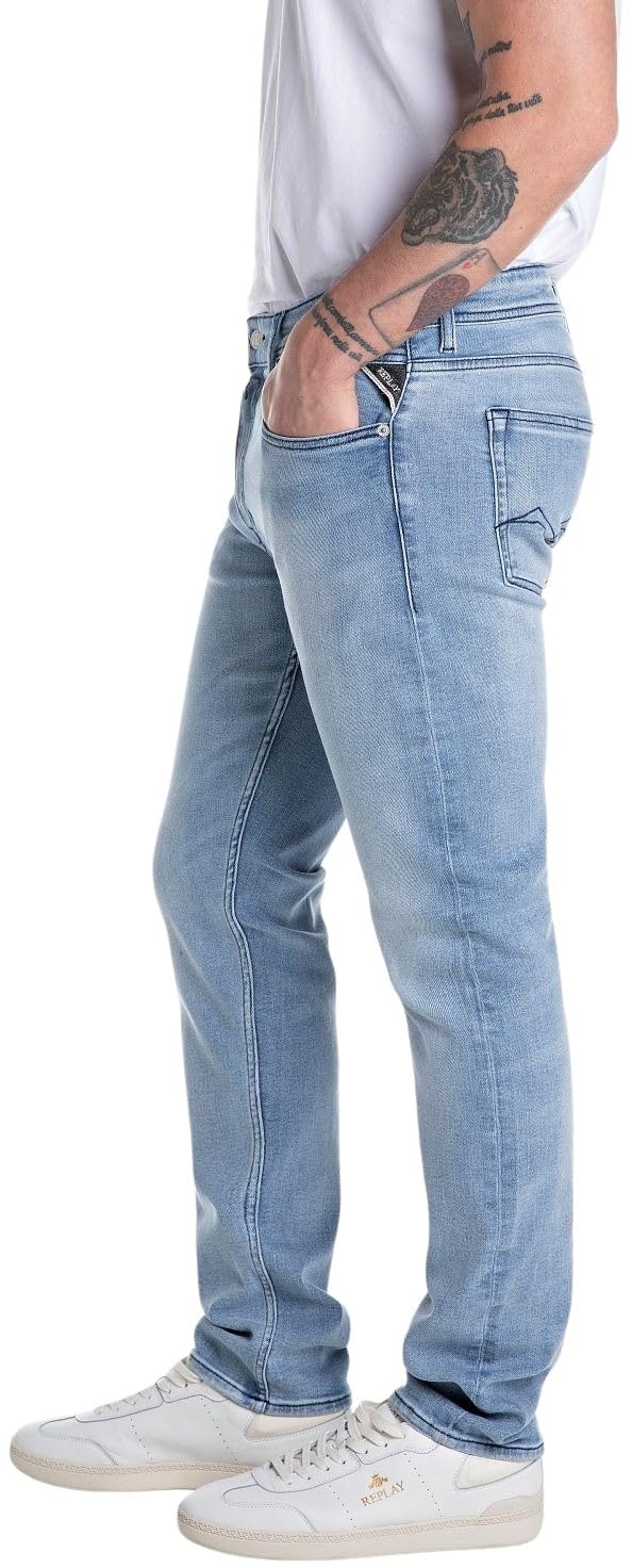 Replay Herren Jeans Grover Straight-Fit mit Comfort Stretch
