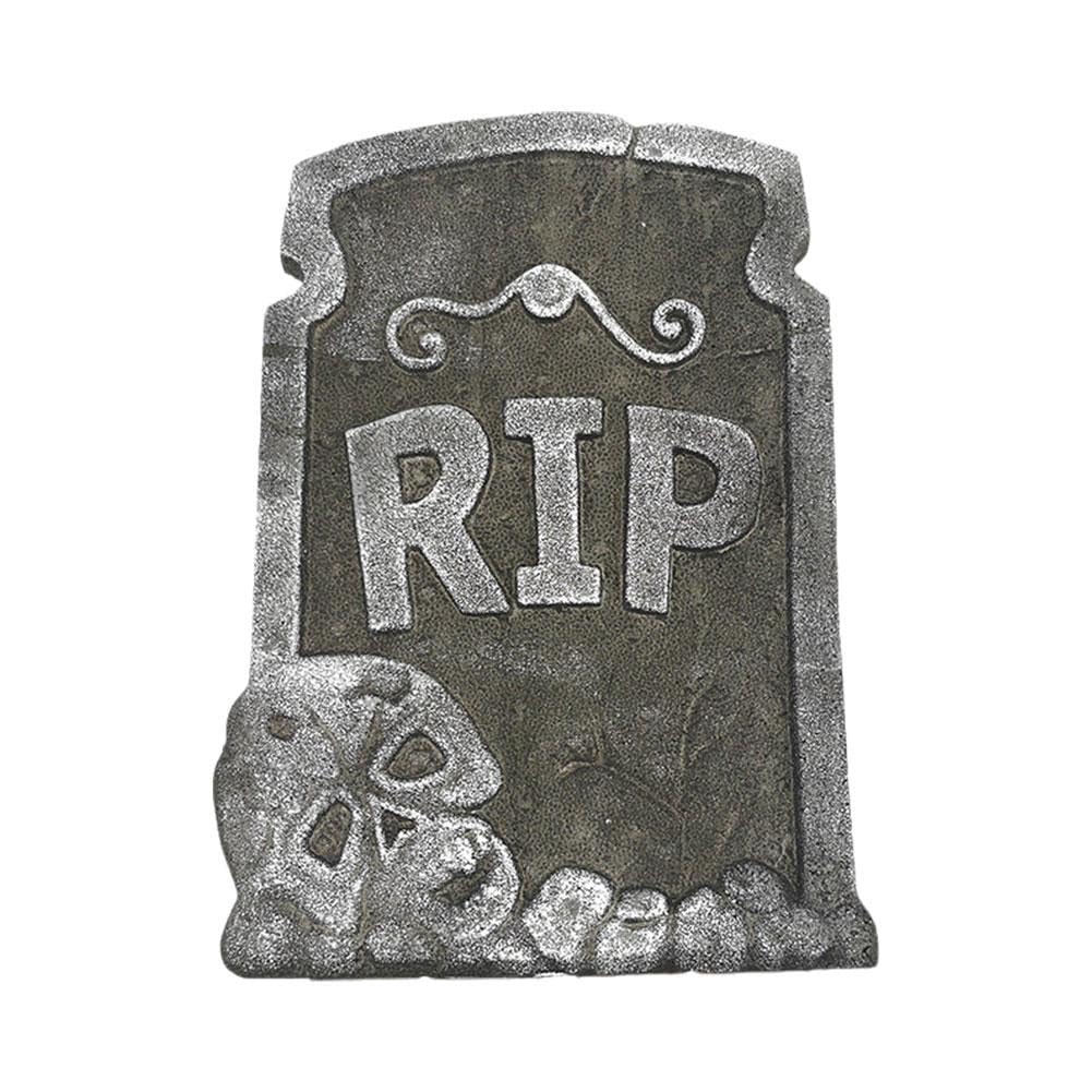 BOWTONG 1pc Foam Skeleton Halloween Decorations for Home Grave Bat Party Supplies Halloween Tomb Q7L8 House Props Accessories Rip Horror