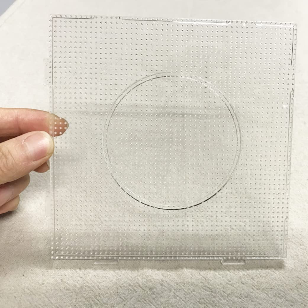 4PCS 2.6mm Mini Hama Fuse Beads Transparent Big Square Pegboards Beads Boards Material Template Perler Artkal Beads Pegboard,Decor for Room