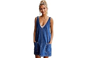Overall Jean Dress: Denim Diva's Dream