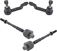 Vista 101 de TRQ Juego de varillas de acoplamiento delanteras interiores y exteriores, 4 piezas, compatibles con Infiniti G35 03-09 Nissan 350Z 2003-2007