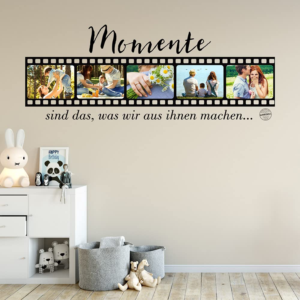 Wandtattoo Filmrolle Wunschbild Schwarz für Kinderzimmer