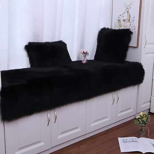 Miniatura 4 de Softlife Alfombra esponjosa de piel sintética de oveja para área de niños, habitación de los niños, dormitorio, mesita de noche, sala de estar,