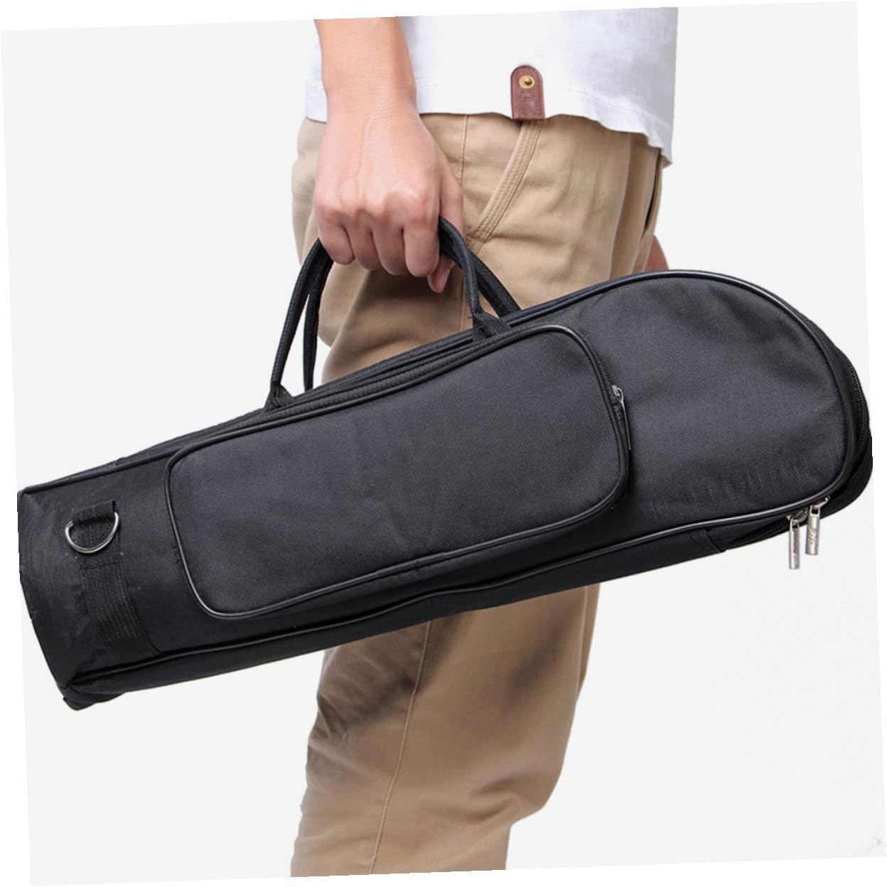 Bolsa Protección para Tela Oxford Trompeta de Compartimentos Separados Correa Hombro y Asas Cómodas para Almacenamiento Organizado del Instrumento