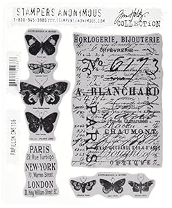 Stampers Anonymous Tim Holtz Papillon Ablösbare Stempel