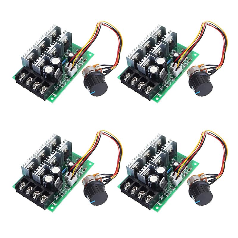 4PCS DC Motor Speed Controller 12V 36V 48V 30A Slow Start Speed Board for Permanent Magnet DC Brushed Motor