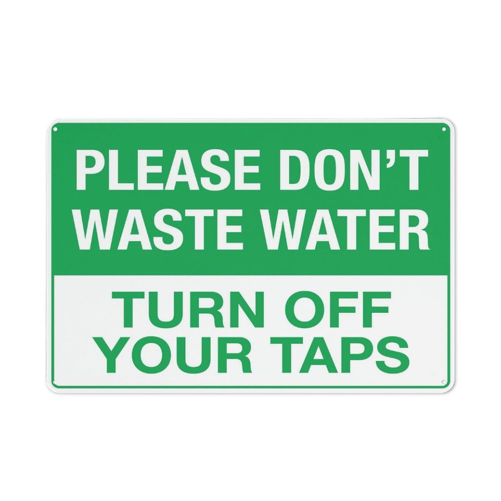 Please Dont Waste Water Personalized Cafe Wall Decor Metal Gifts for Friends Families and Holiday Tin Sign 8x12 Inch