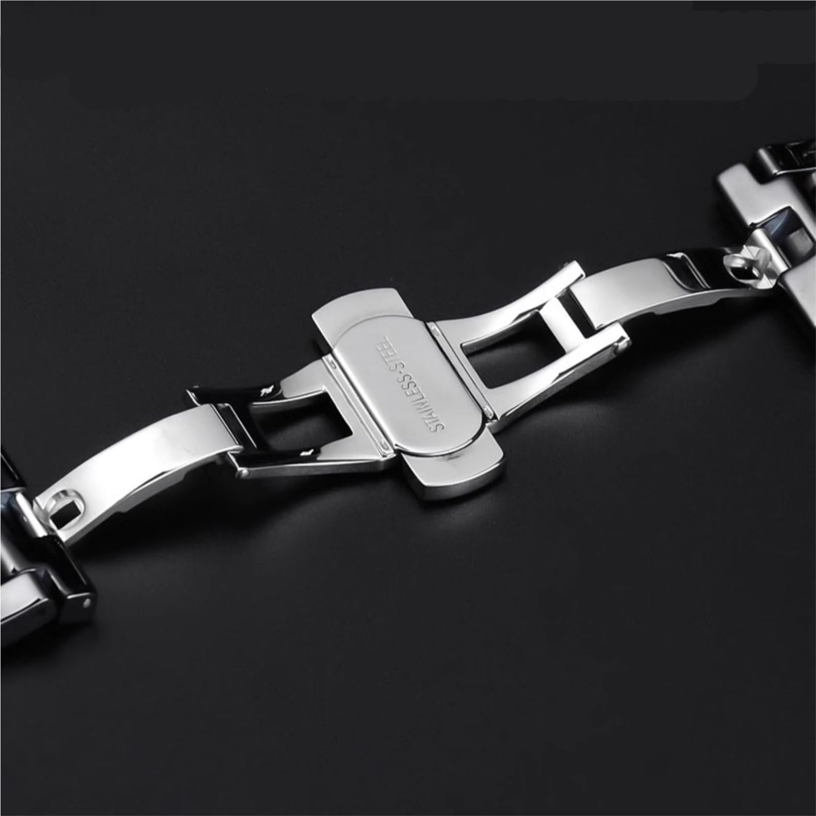 cinturino dell'orologio Classico cinturino in ceramica nero da lavoro unisex 20 mm 22 accessori for polsini sportivi casual