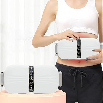 Abdominal Massager, Electric Abdominal Massage Device, Intelligent Timing/Multiple Modes/Multi-Part Use/Constant Temperature Hot Compress, for Body Shaping, Belly, Legs, Neck