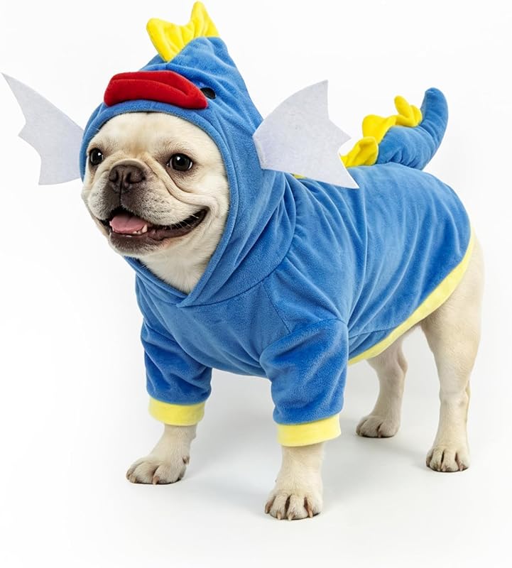 Fantasia de Cavalo-Marinho para Cães NACOCO com Capuz, Modelo Jack, Tamanho S