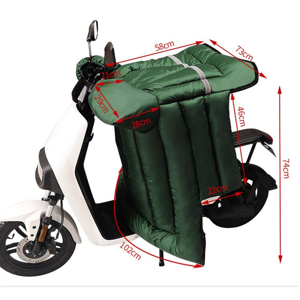 Générique Tablier Scooter, Couvre Jambe Scooter Scooter de Moto Couette Pare-Brise d'hiver Riding Tablier Couvercle Coupe-Vent Gants Guidon électrique(7)